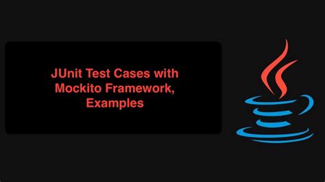 junit test cases using mockito